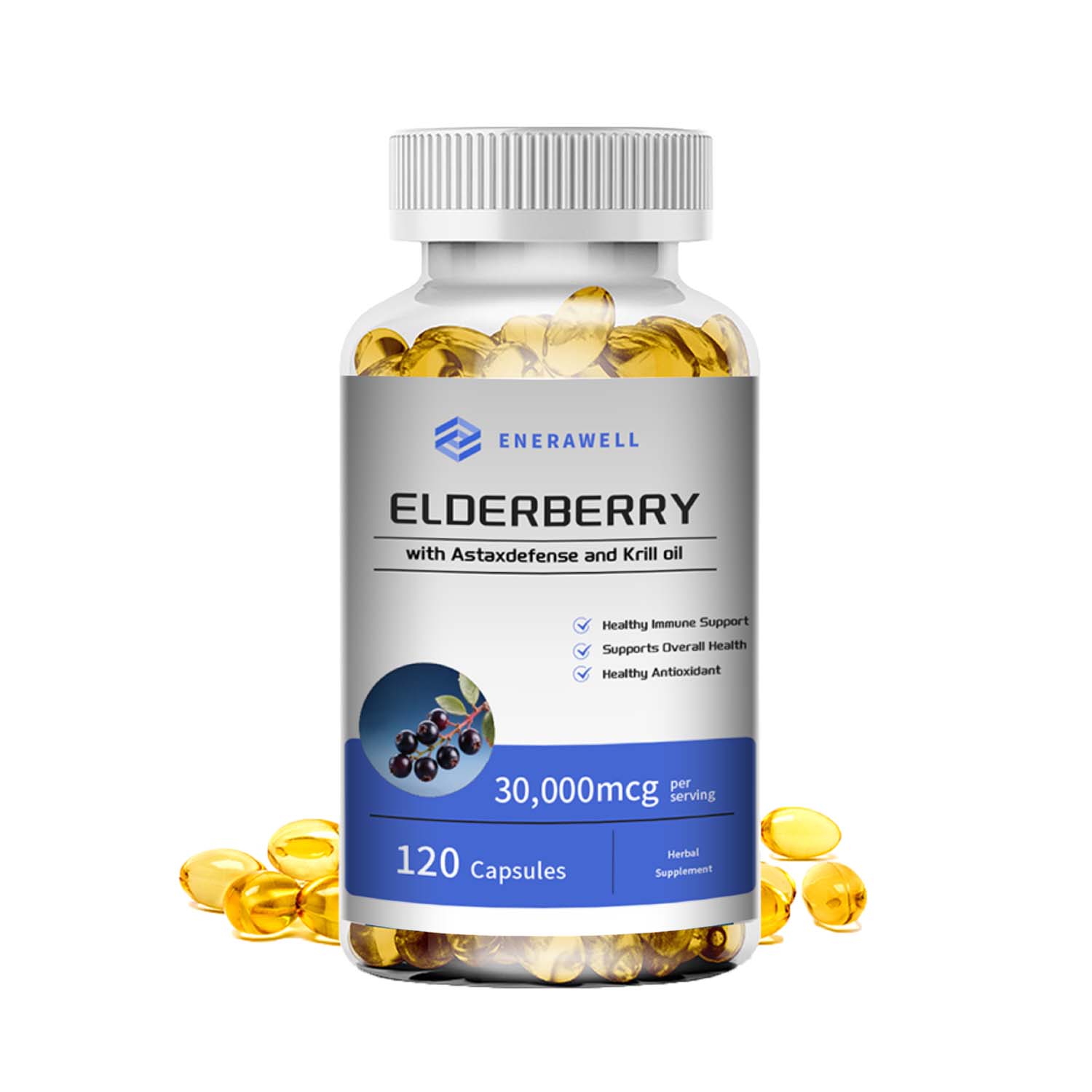 Omega 3 Fish Oil - Olej z krillu antarktycznego 1000mg w