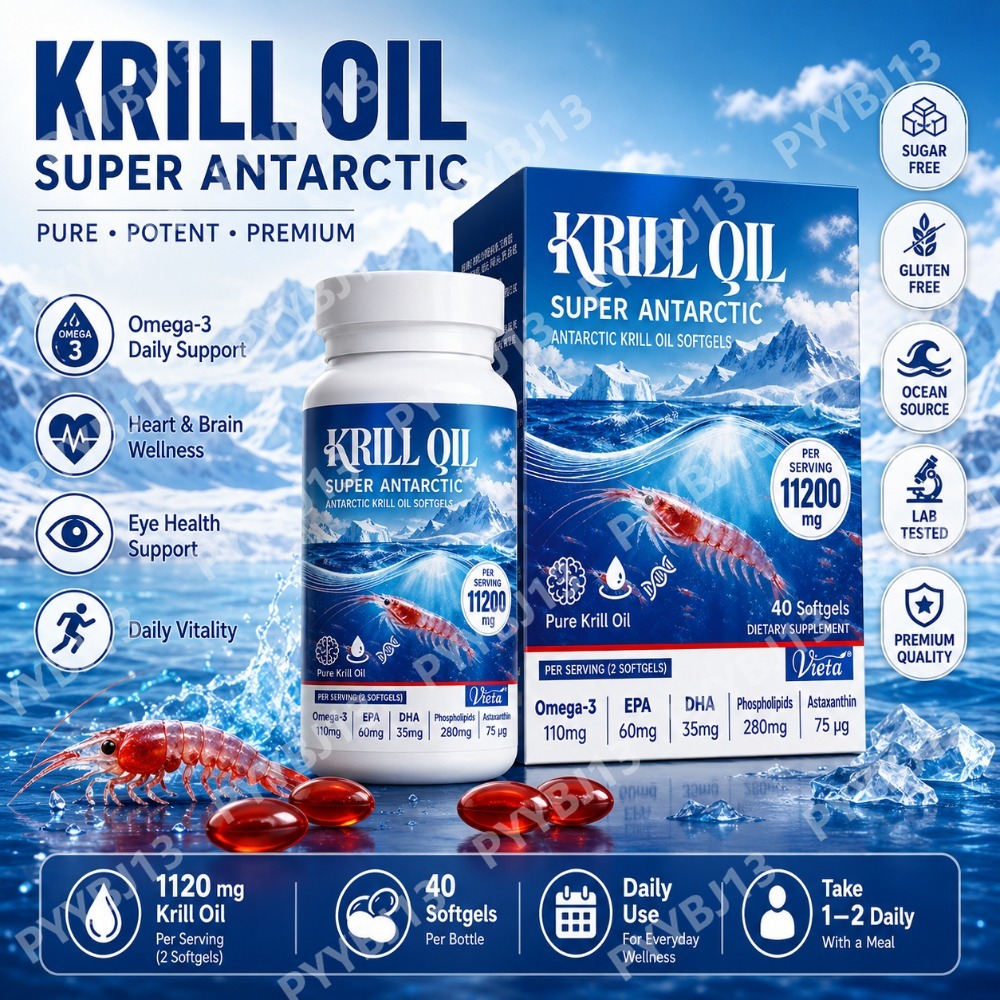 Omega 3 Fish Oil - Suplement z olejem z krillów antarktycznych